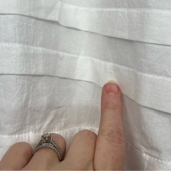 Pampelone Chloe White Cotton Maxi Dress NWT Size Small - Picture 6 of 6